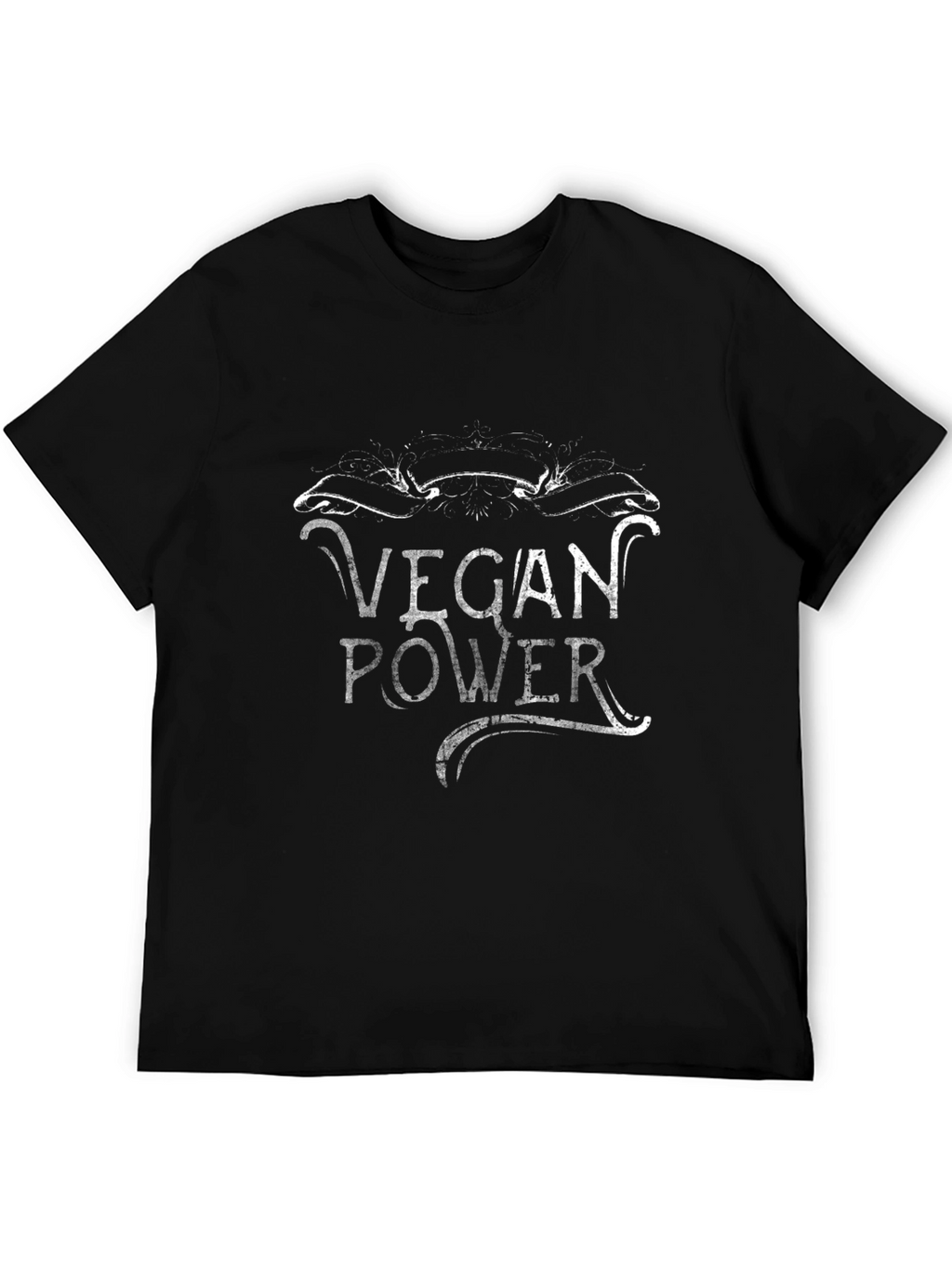Vegan Power Graphic Tee - Black Unisex T-Shirt