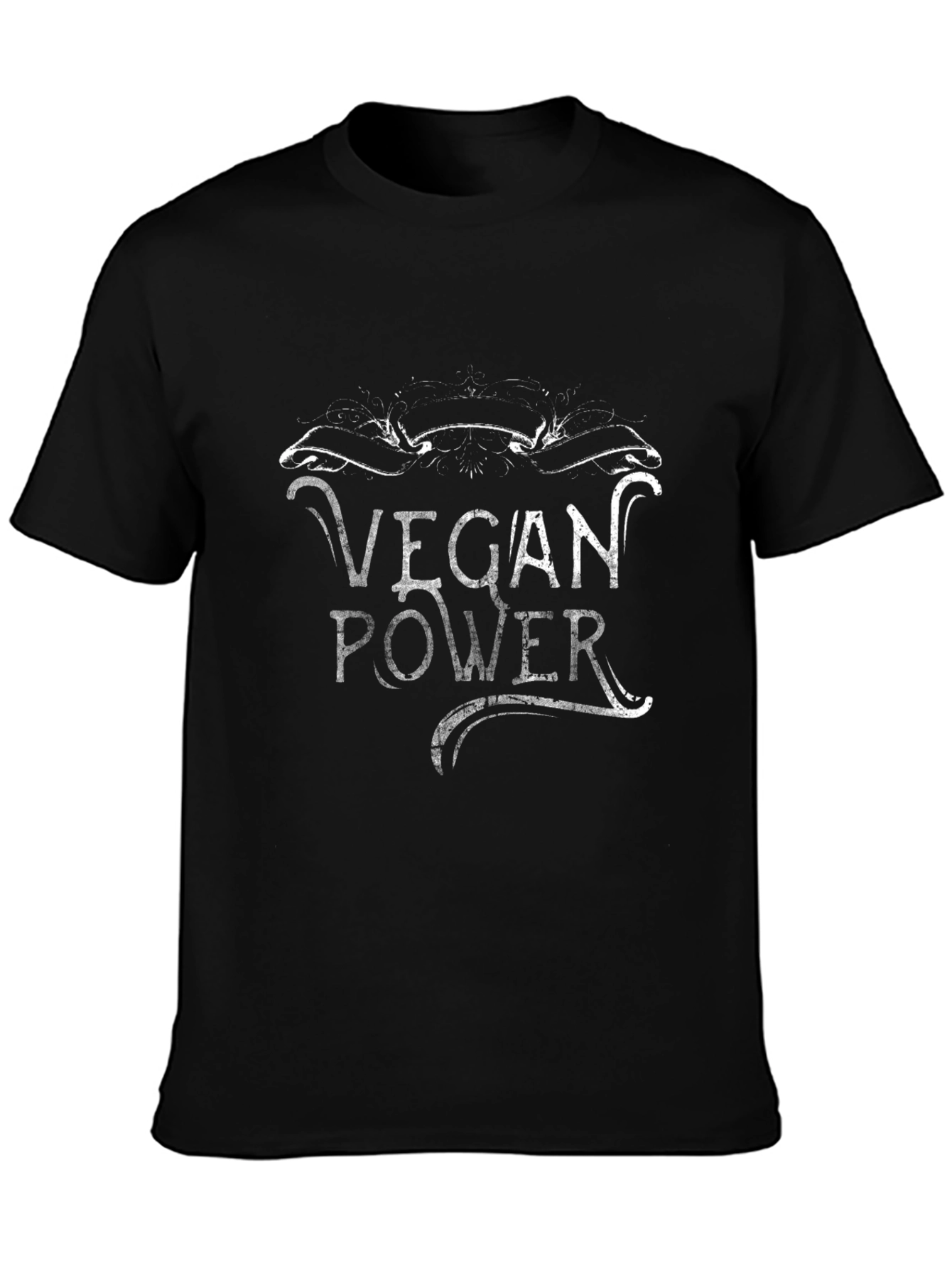 Vegan Power Graphic Tee - Black Unisex T-Shirt