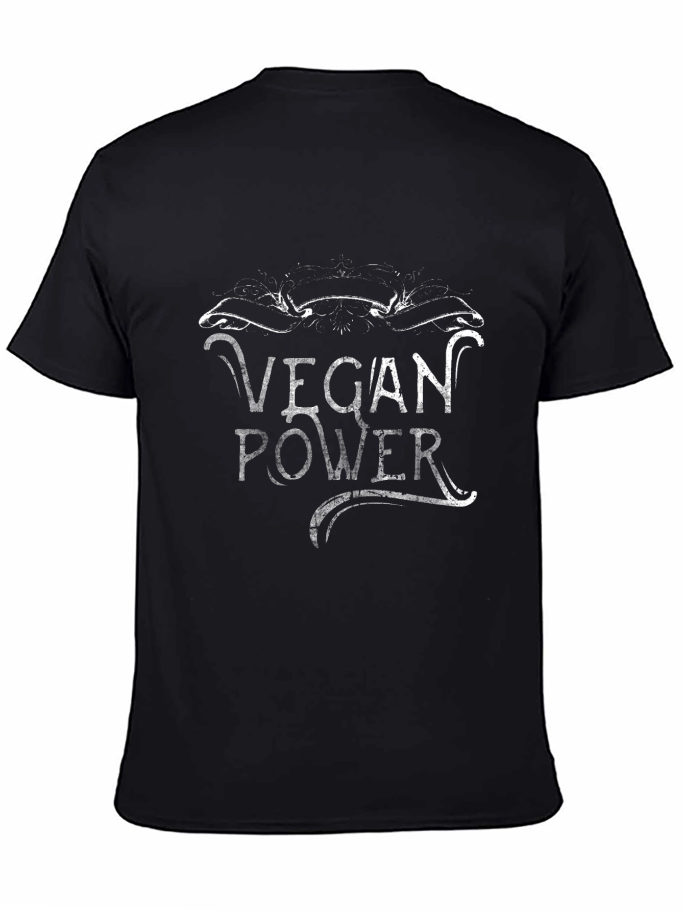 Vegan Power Graphic Tee - Black Unisex T-Shirt