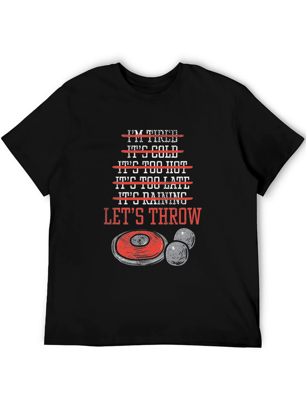 Lets Throw T-Shirt Bocce Balls