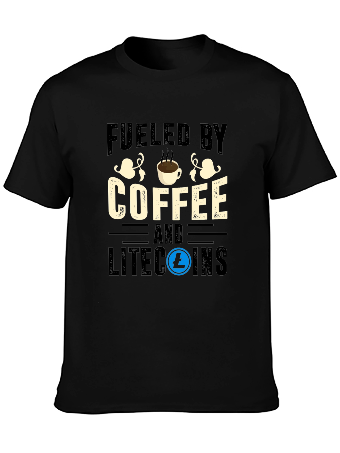 Fueled by Coffee and Litecoins T-Shirt