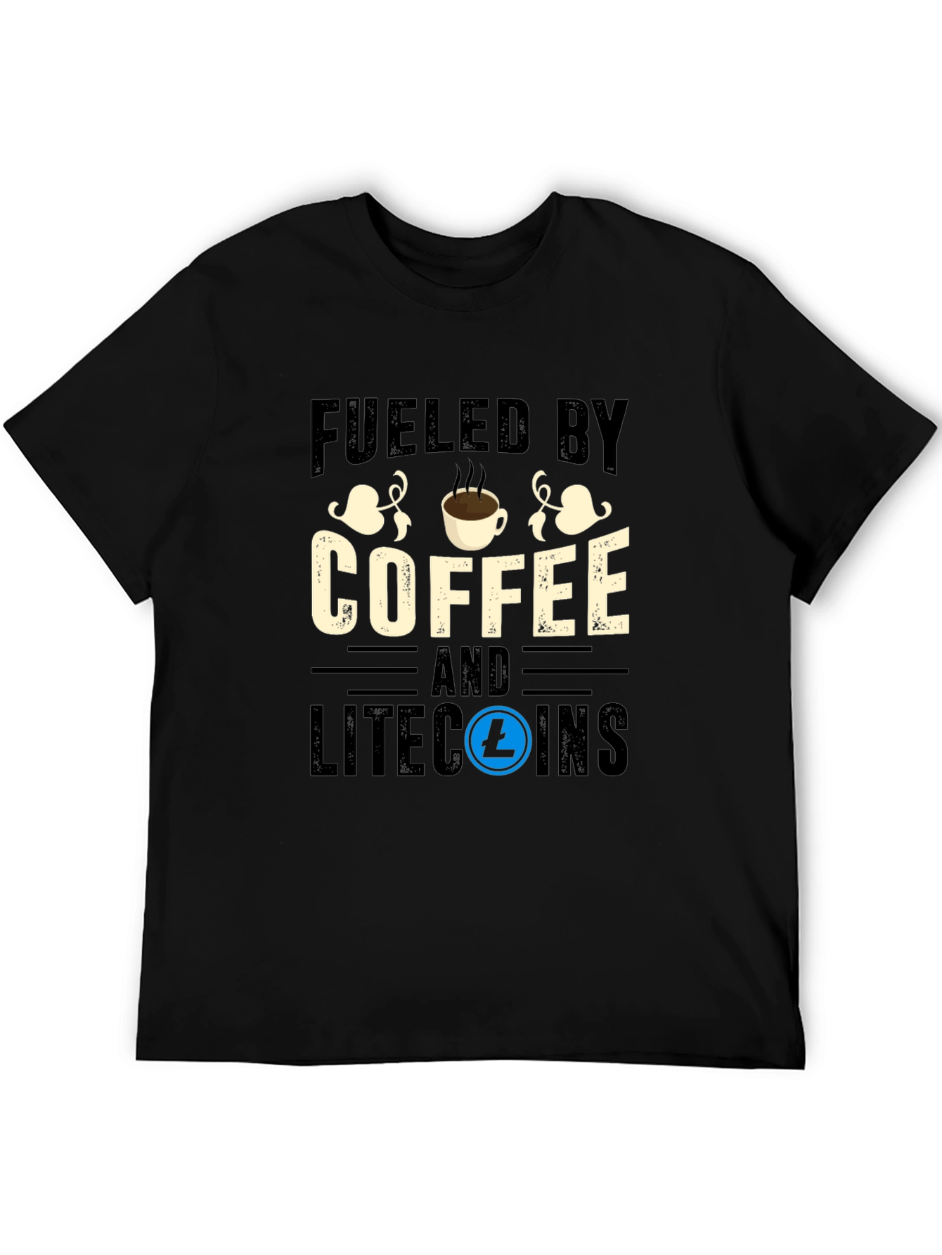 Fueled by Coffee and Litecoins T-Shirt