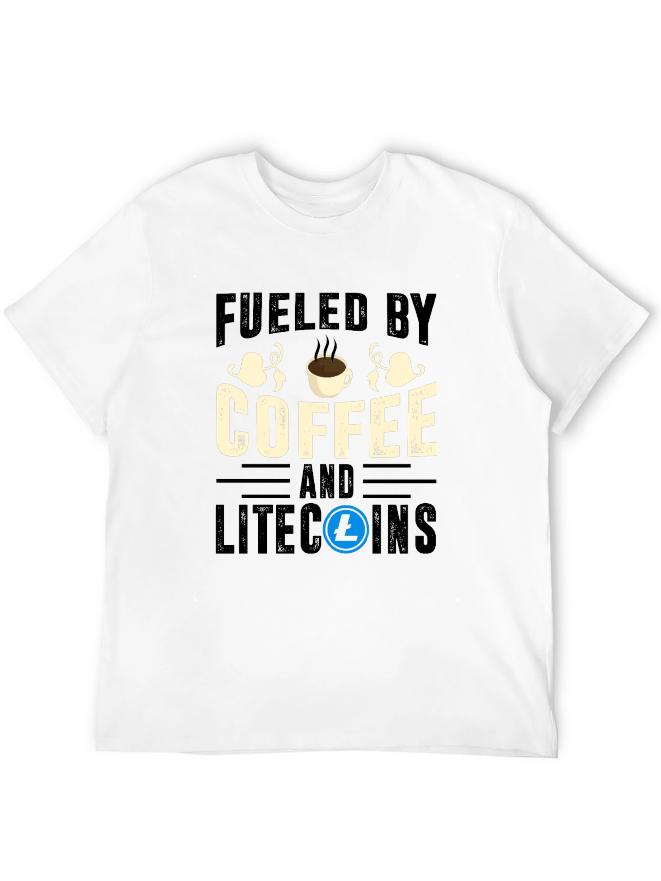 Fueled by Coffee and Litecoins T-Shirt
