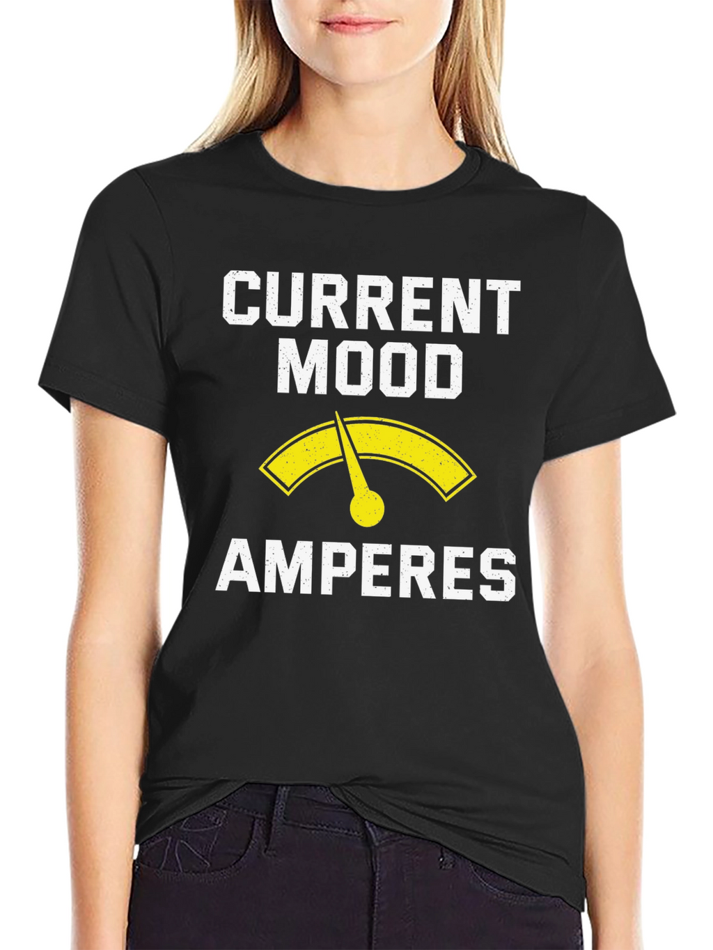 Current Mood Amperes T-Shirt - Electrician Humor Tee