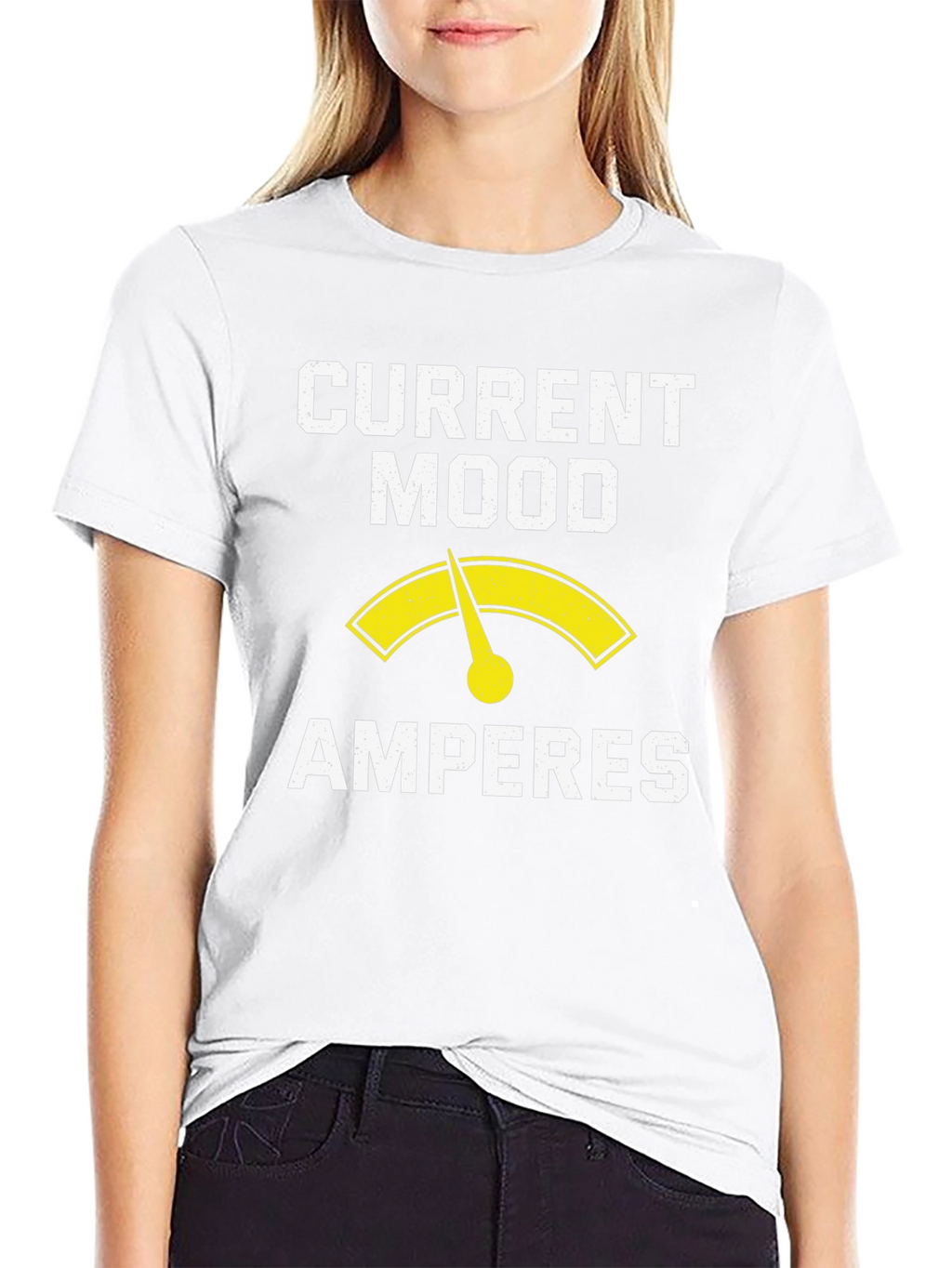 Current Mood Amperes T-Shirt - Electrician Humor Tee