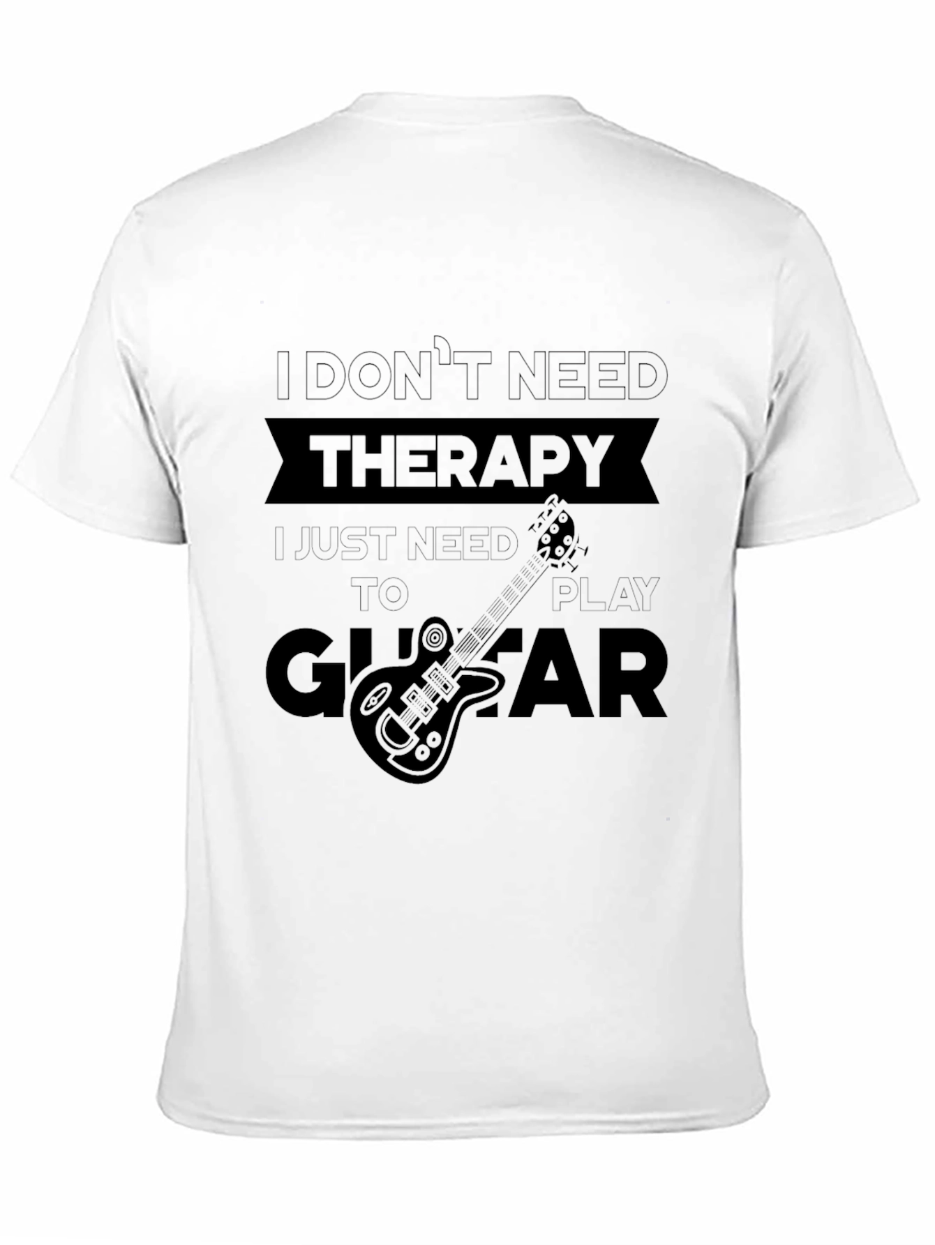 Therapy Guitar T-Shirt - Black