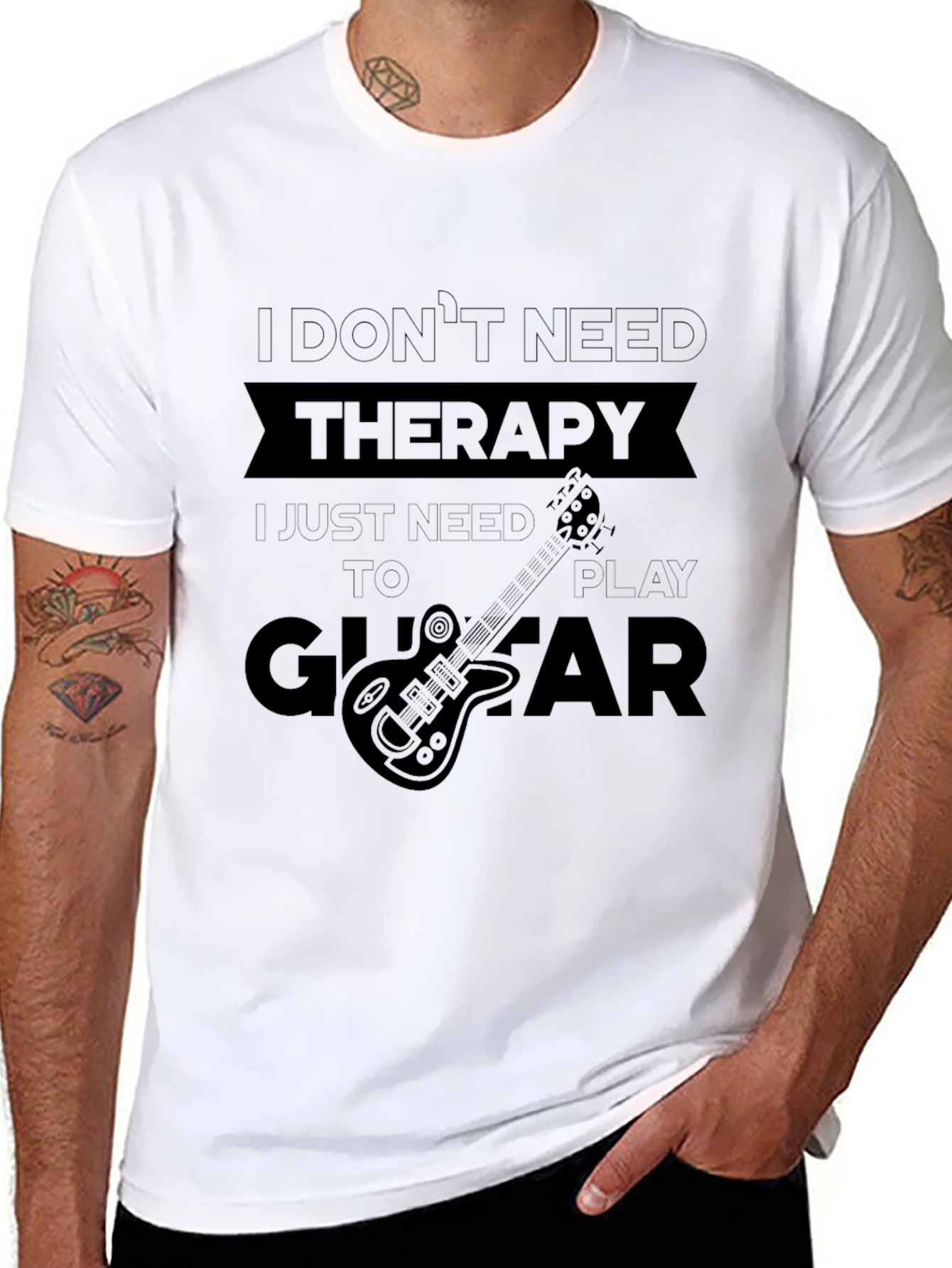 Therapy Guitar T-Shirt - Black