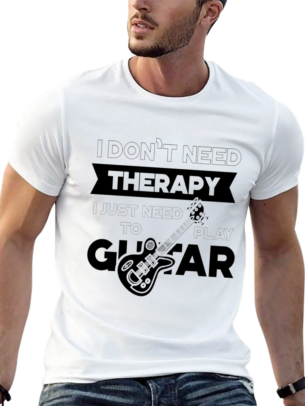 Therapy Guitar T-Shirt - Black