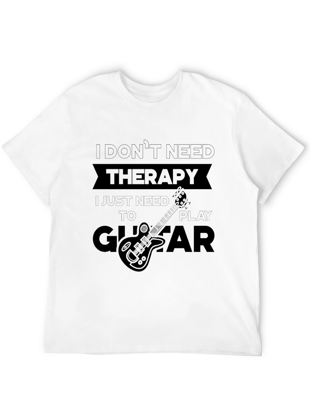 Therapy Guitar T-Shirt - Black