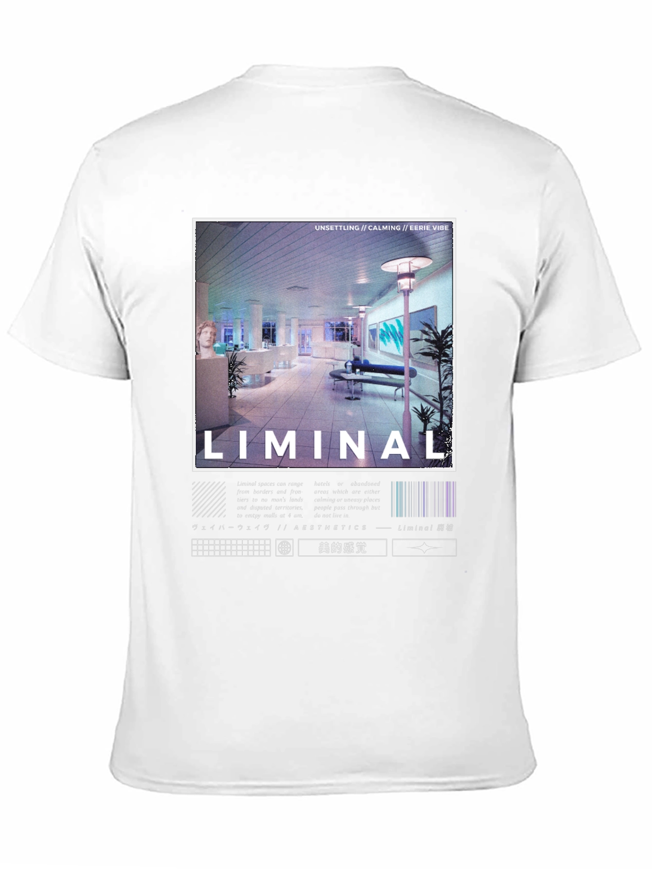 Liminal Aesthetics Graphic T-Shirt - Vaporwave Style