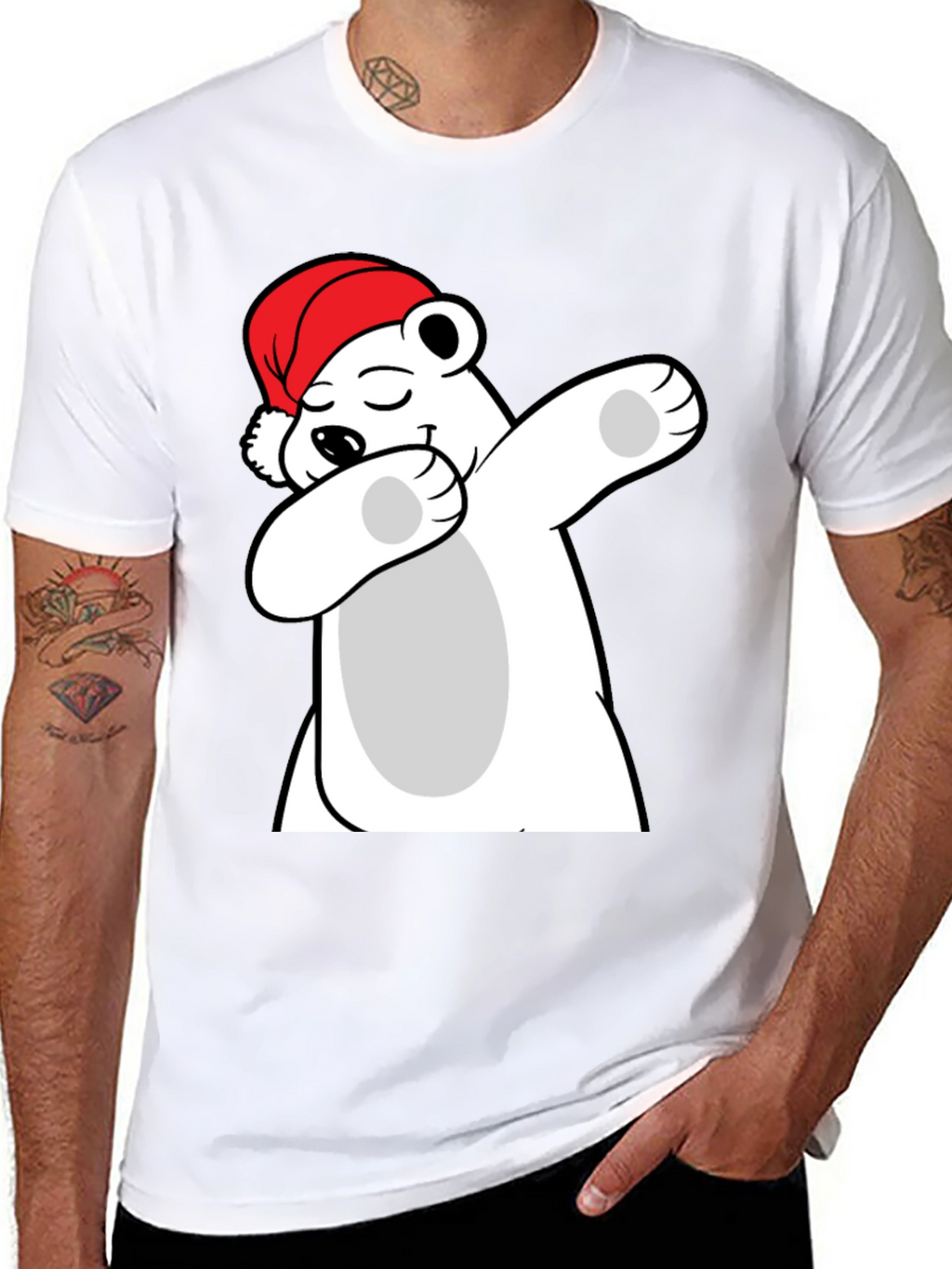 Dabbing Santa Bear Holiday T-Shirt