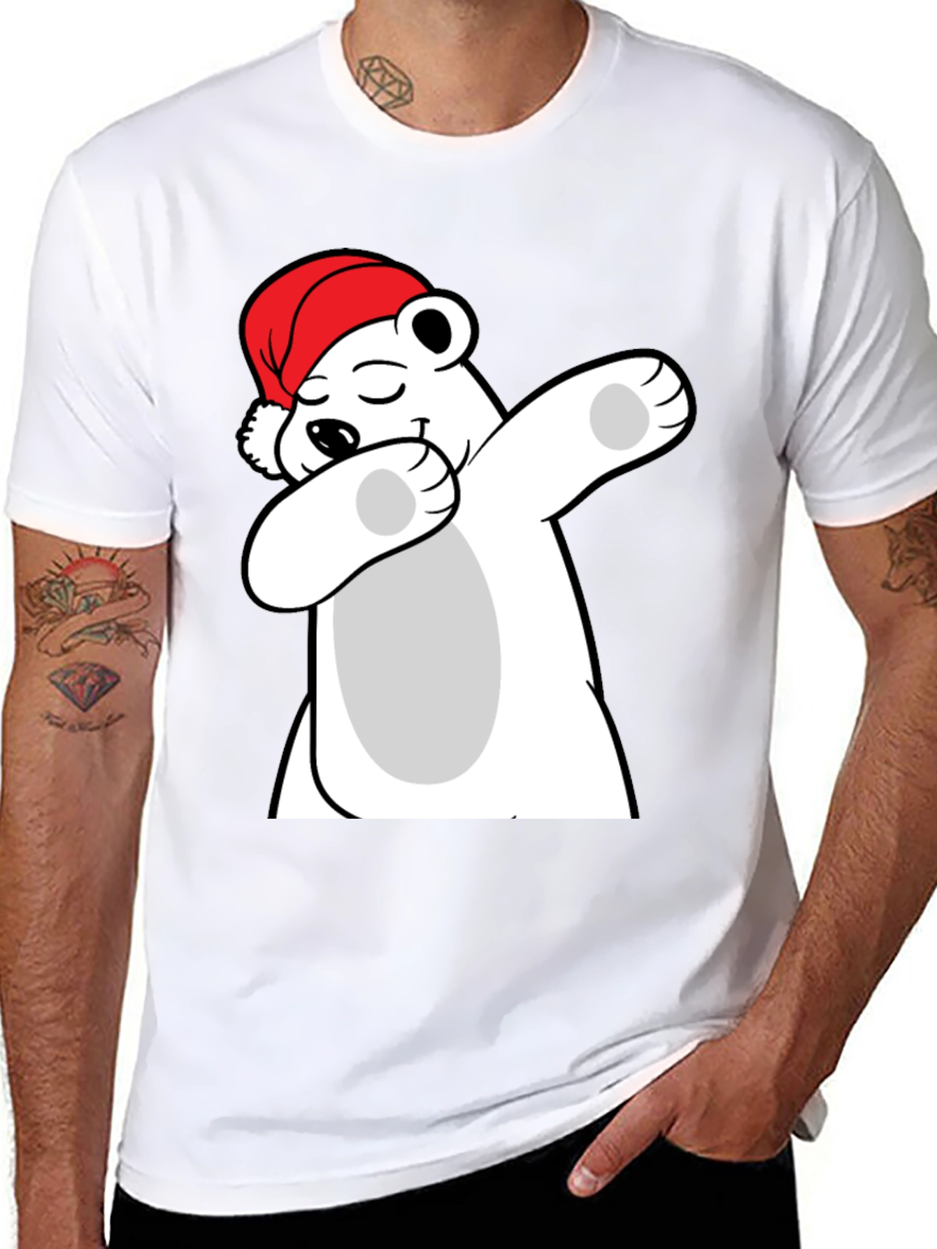 Dabbing Santa Bear Holiday T-Shirt