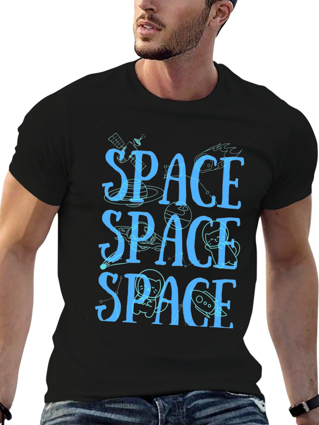 Space T-Shirt - Novelty Graphic Tee