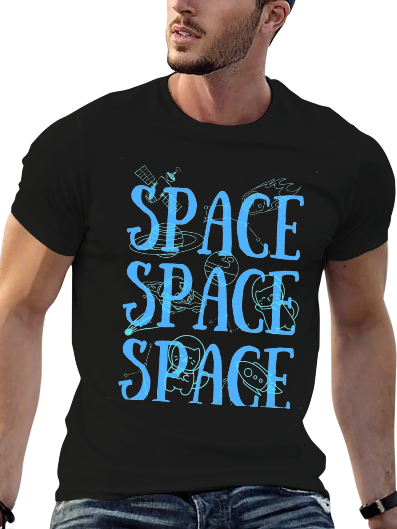 Space T-Shirt - Novelty Graphic Tee