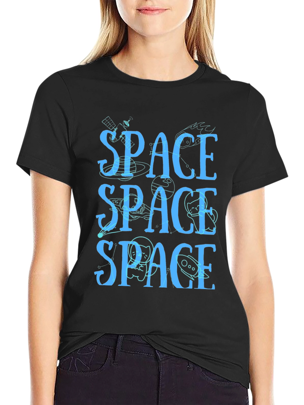 Space T-Shirt - Novelty Graphic Tee