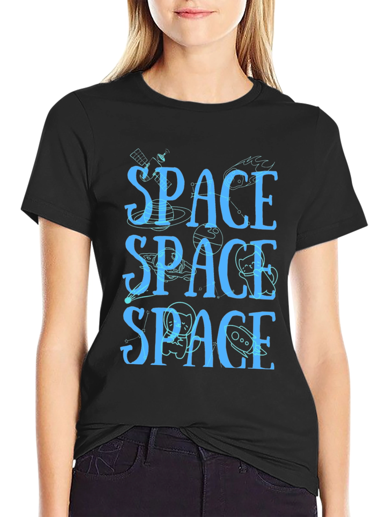 Space T-Shirt - Novelty Graphic Tee