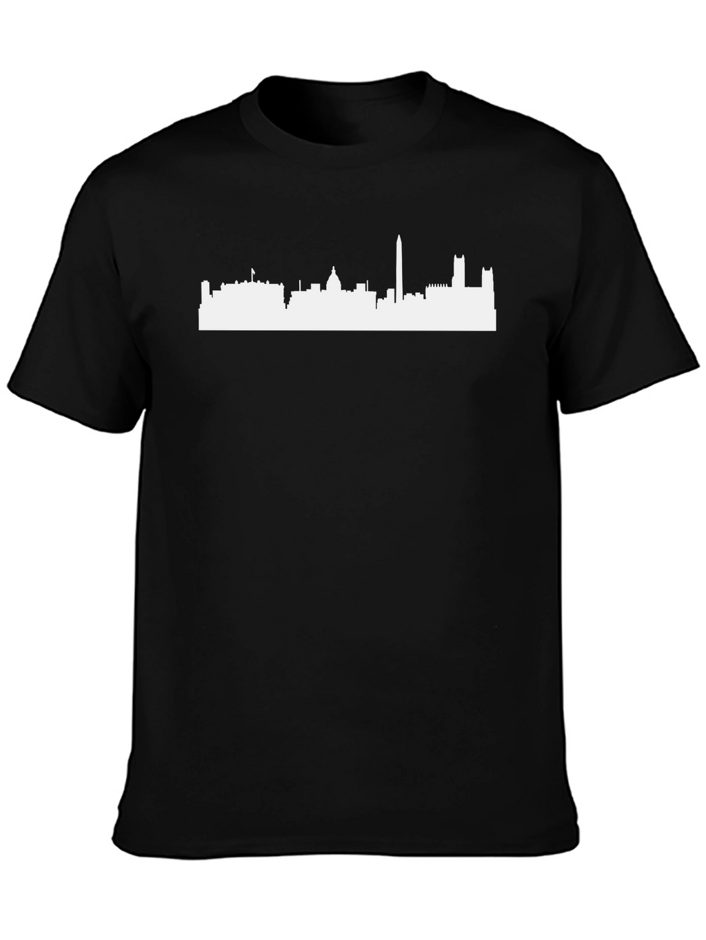 Washington DC Skyline Black Graphic Tee