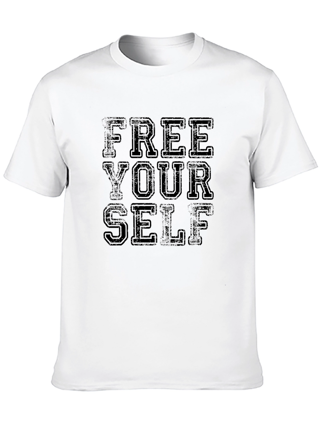 Free Yourself Graphic Tee - Black Cotton