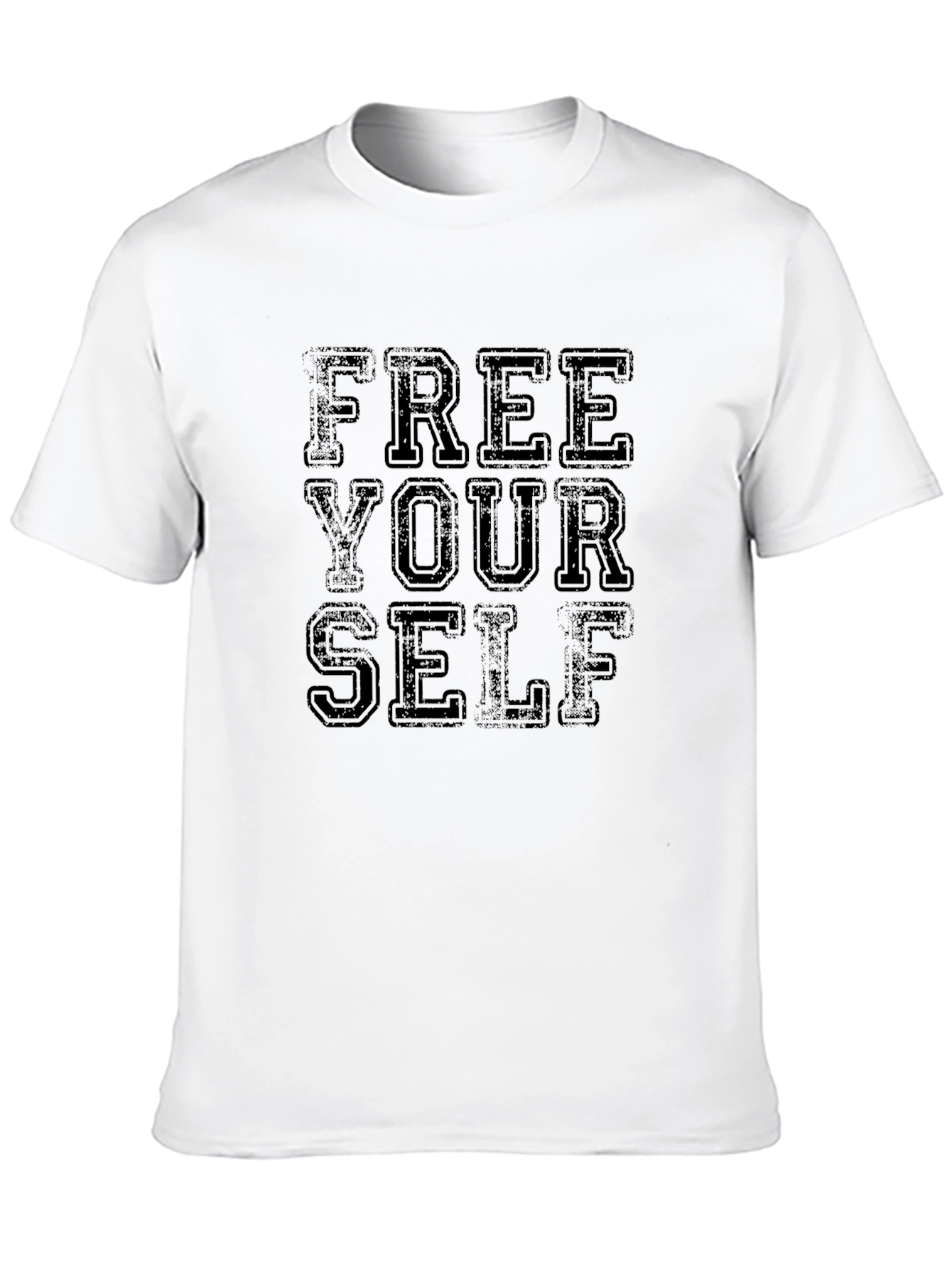 Free Yourself Graphic Tee - Black Cotton