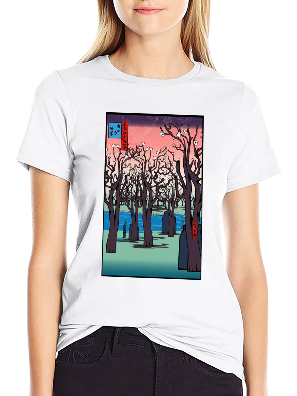 Ukiyo-e Cherry Blossom T-Shirt
