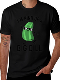Funny Pickle Big Dill Graphic T-Shirt