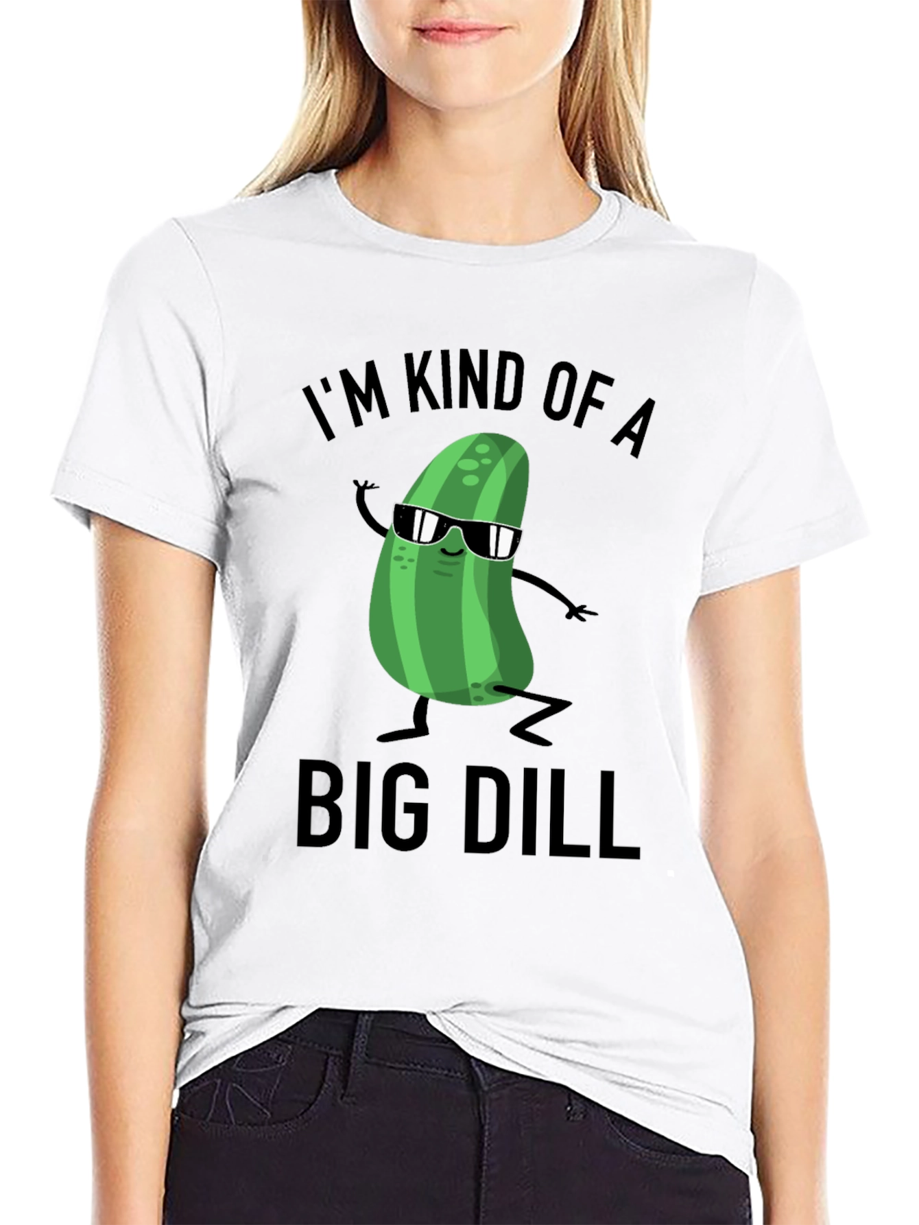 Funny Pickle Big Dill Graphic T-Shirt