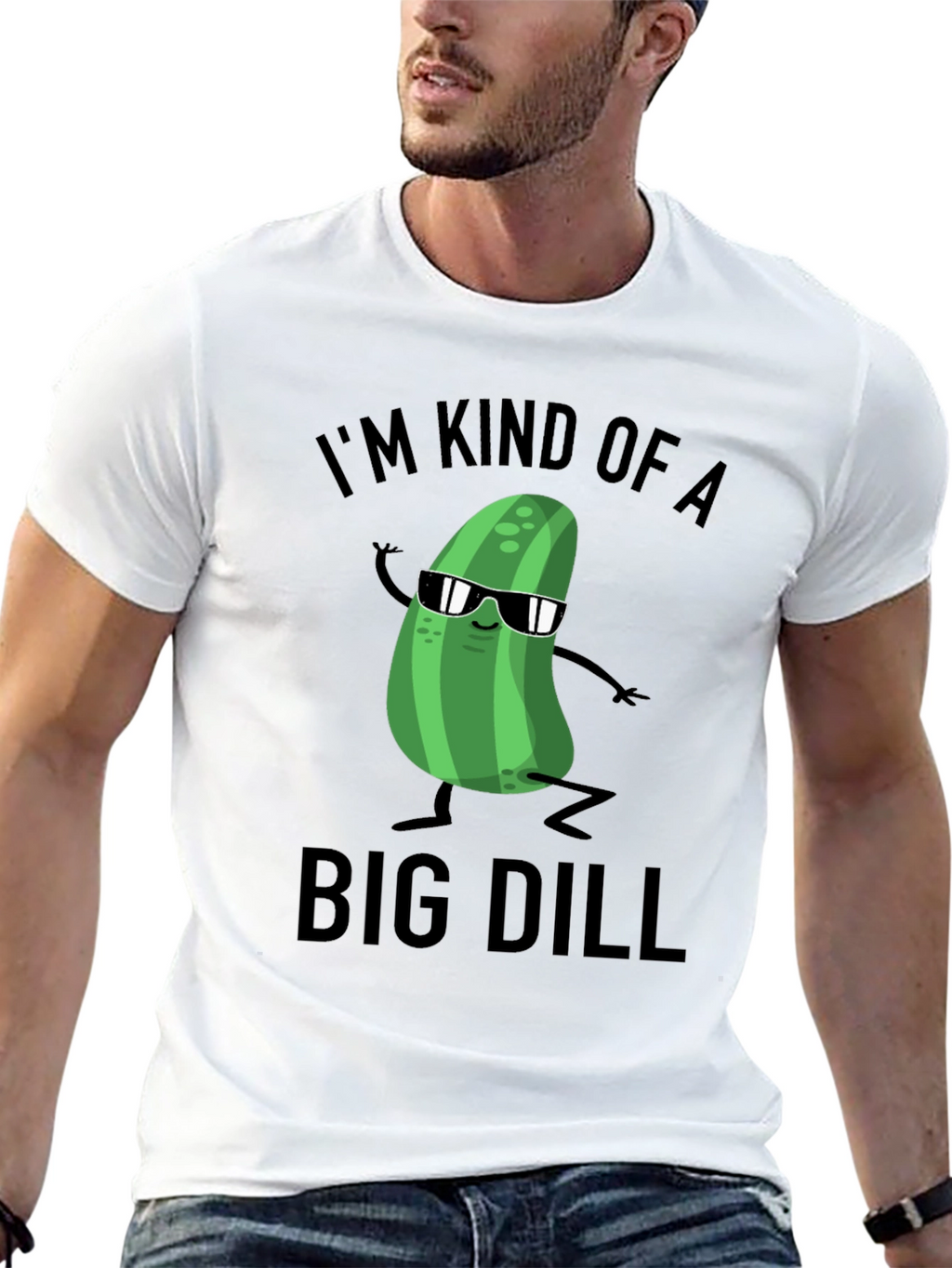 Funny Pickle Big Dill Graphic T-Shirt