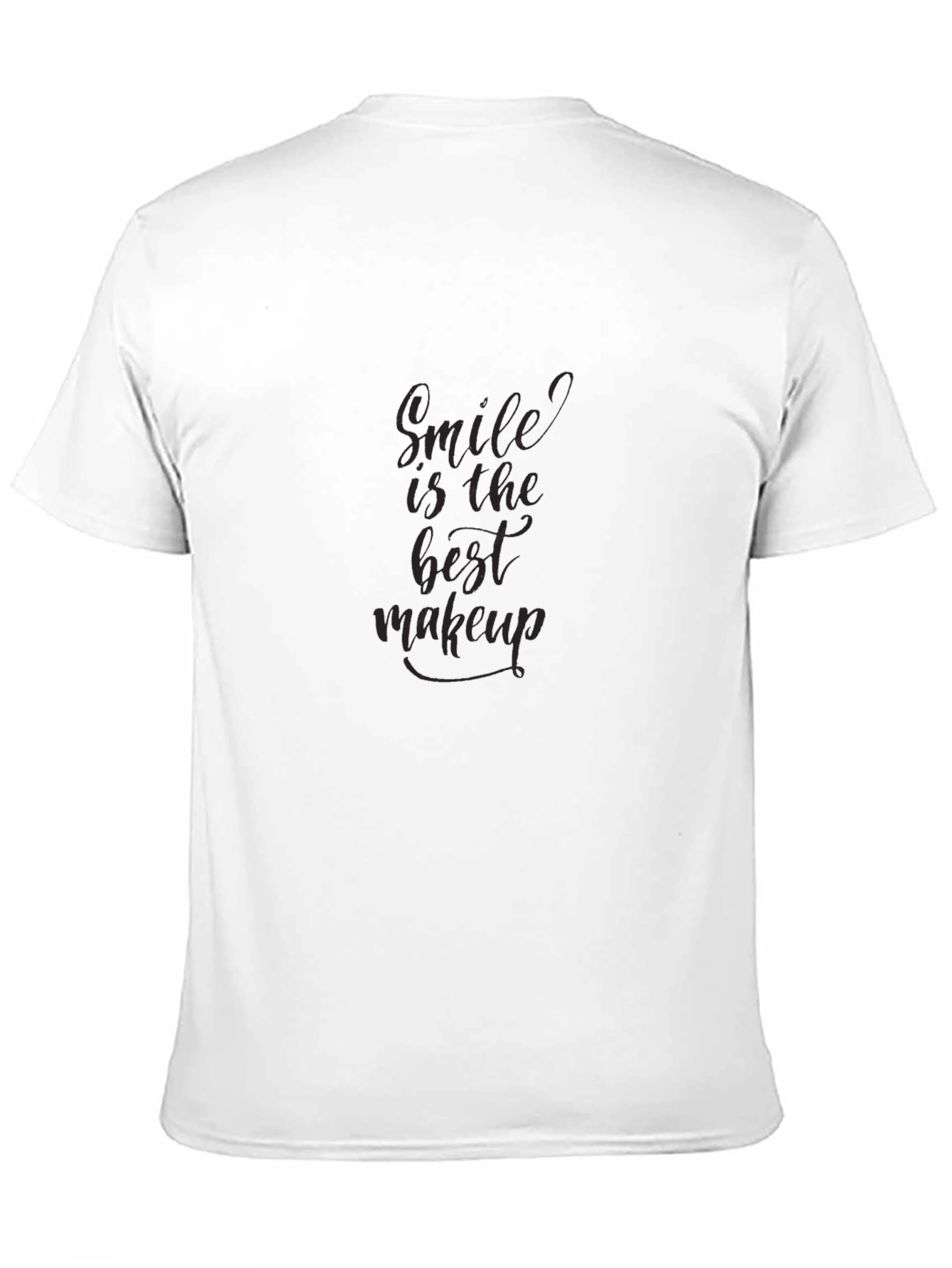 Smile Is The Best Makeup Black T-Shirt