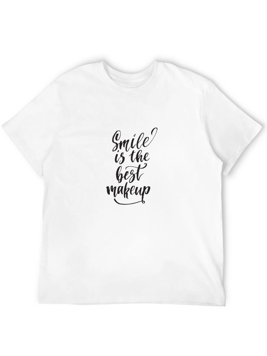 Smile Is The Best Makeup Black T-Shirt