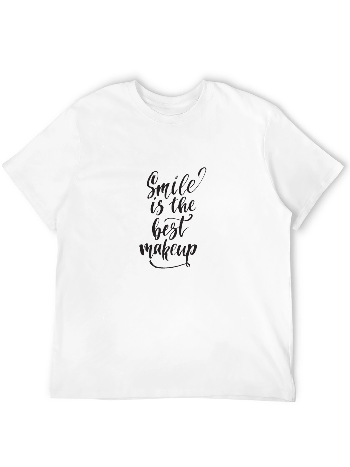Smile Is The Best Makeup Black T-Shirt