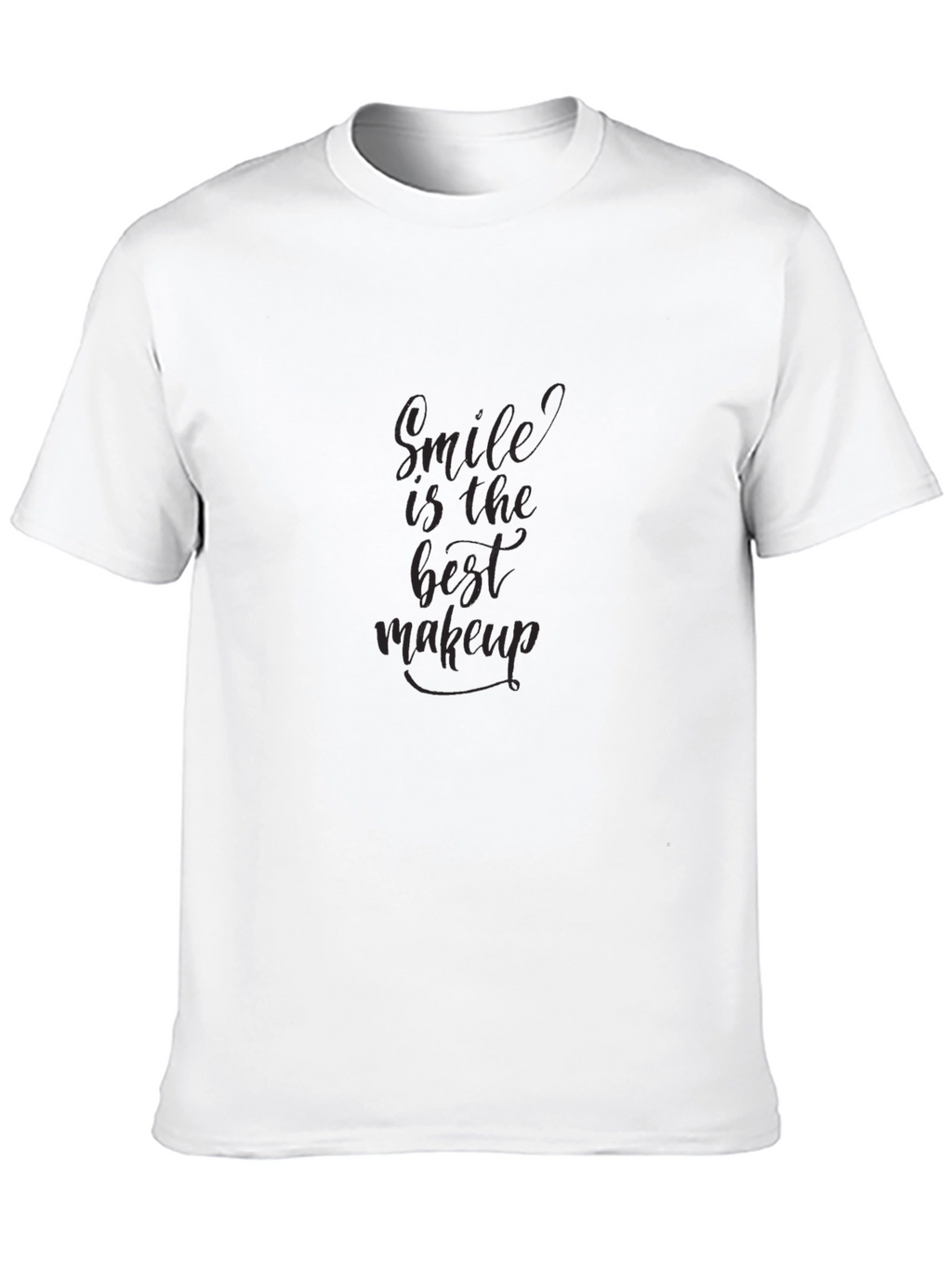 Smile Is The Best Makeup Black T-Shirt