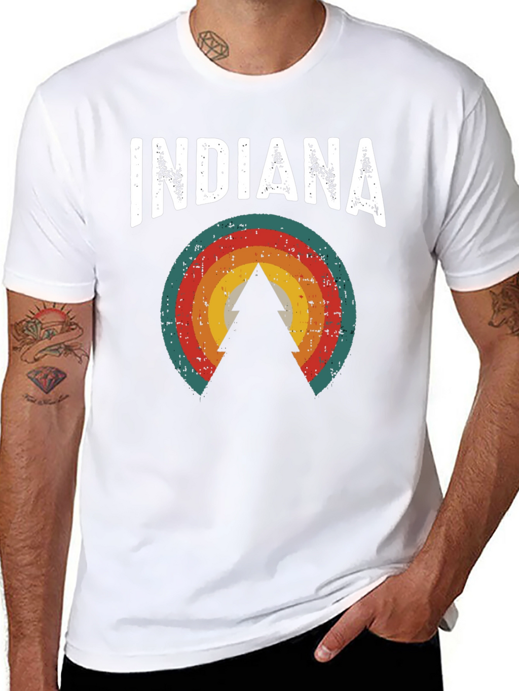 Indiana Graphic Tee - Retro State Pride T-Shirt