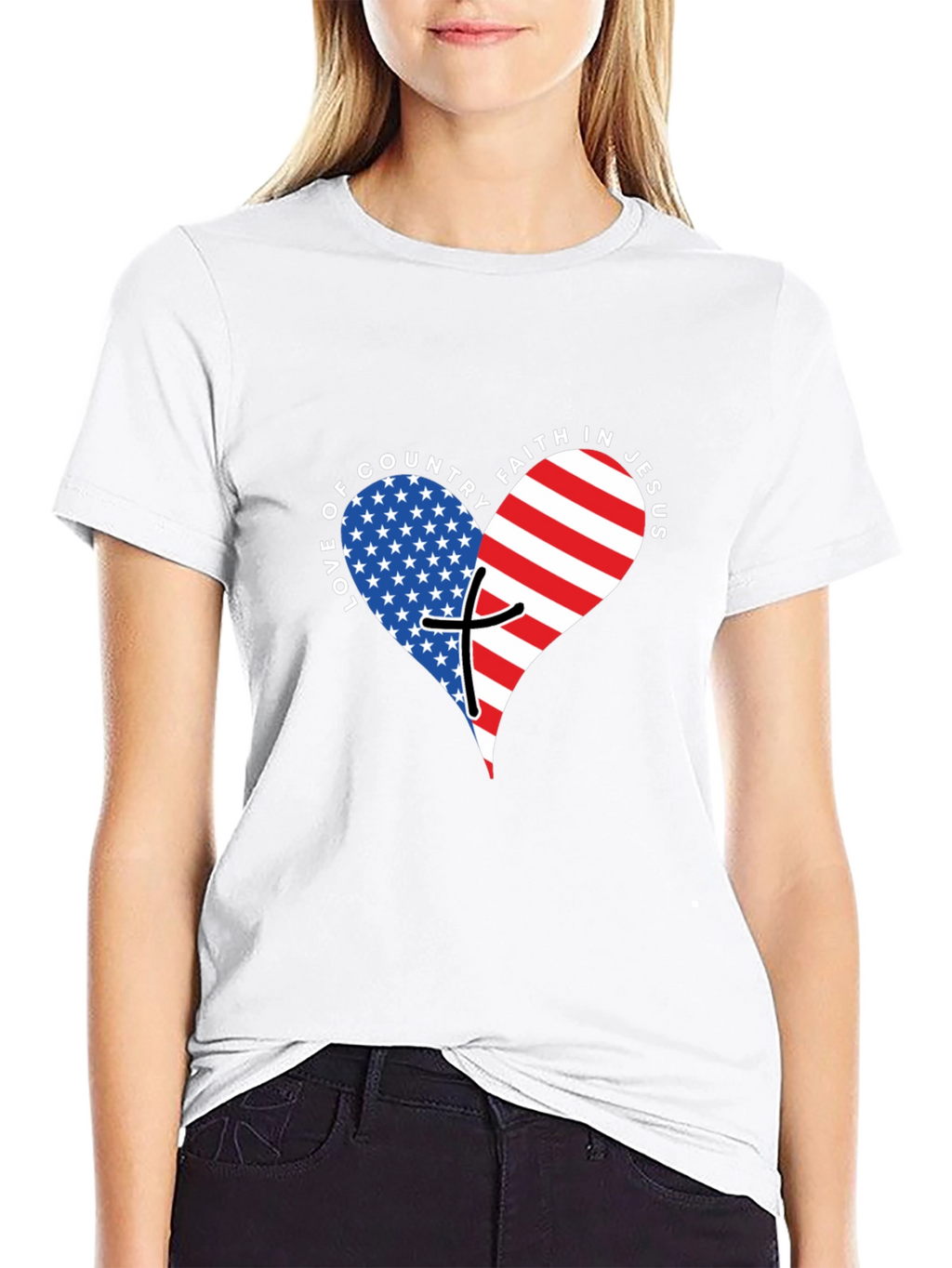 Love of Country Faith in Jesus T-Shirt