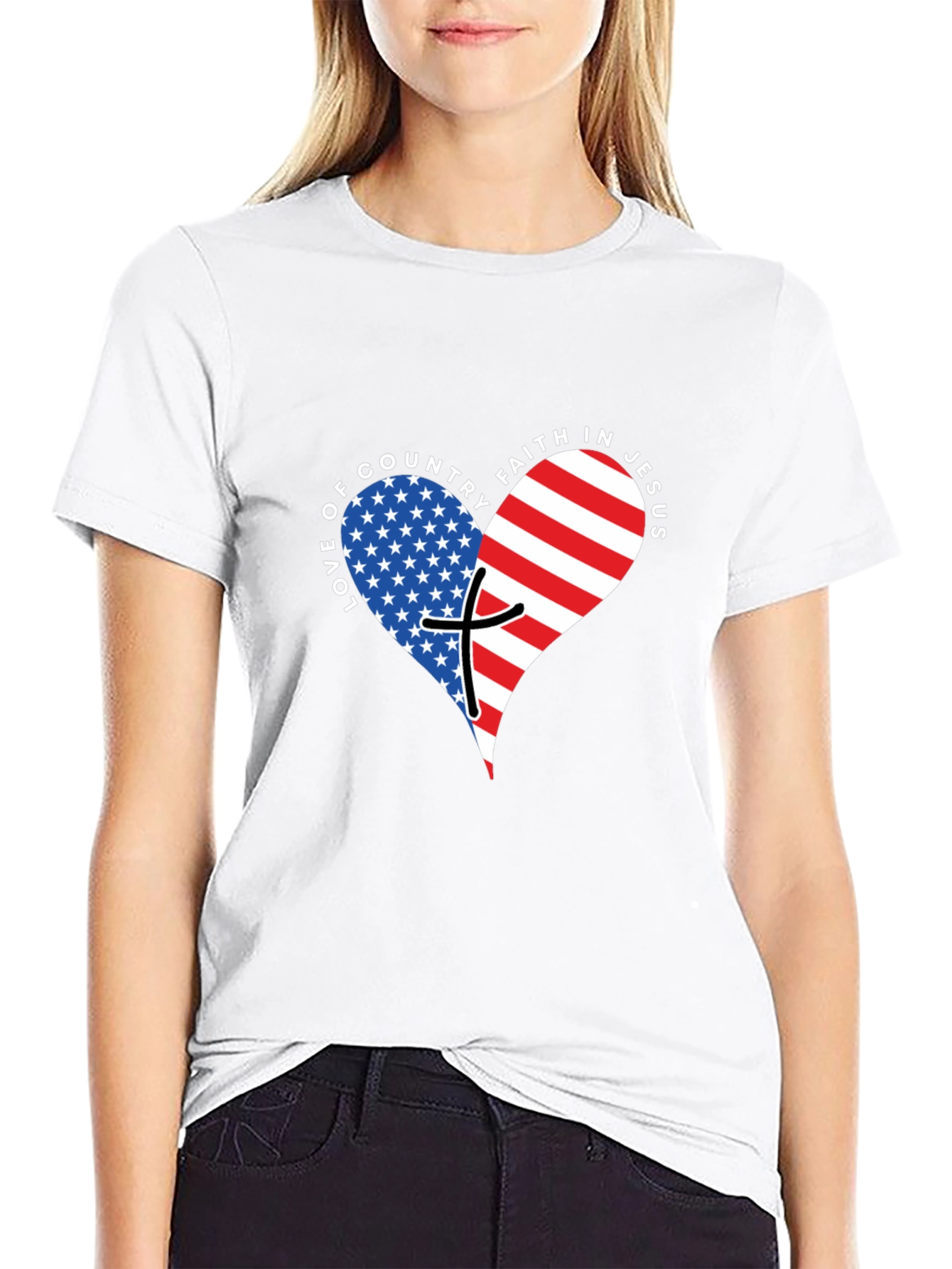 Love of Country Faith in Jesus T-Shirt