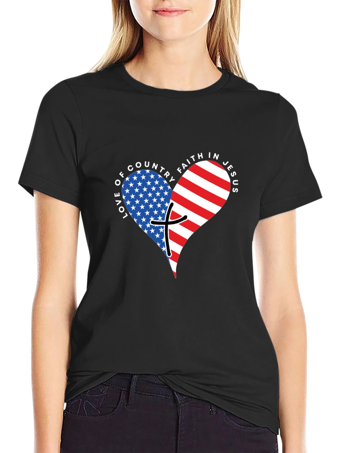 Love of Country Faith in Jesus T-Shirt