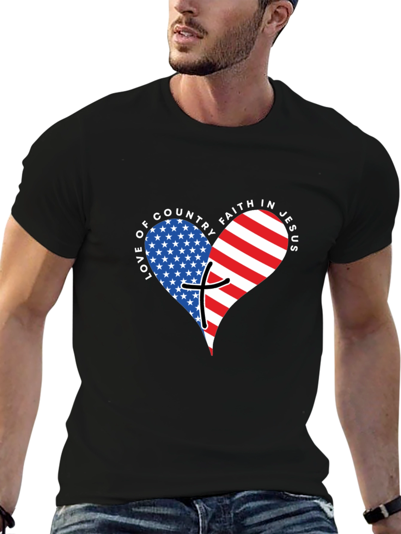Love of Country Faith in Jesus T-Shirt