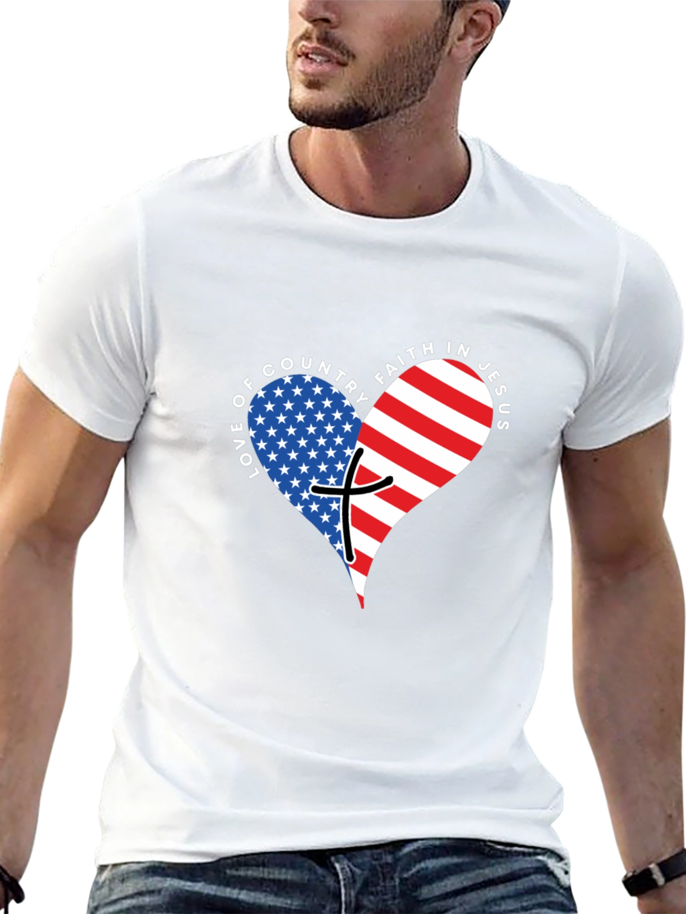 Love of Country Faith in Jesus T-Shirt