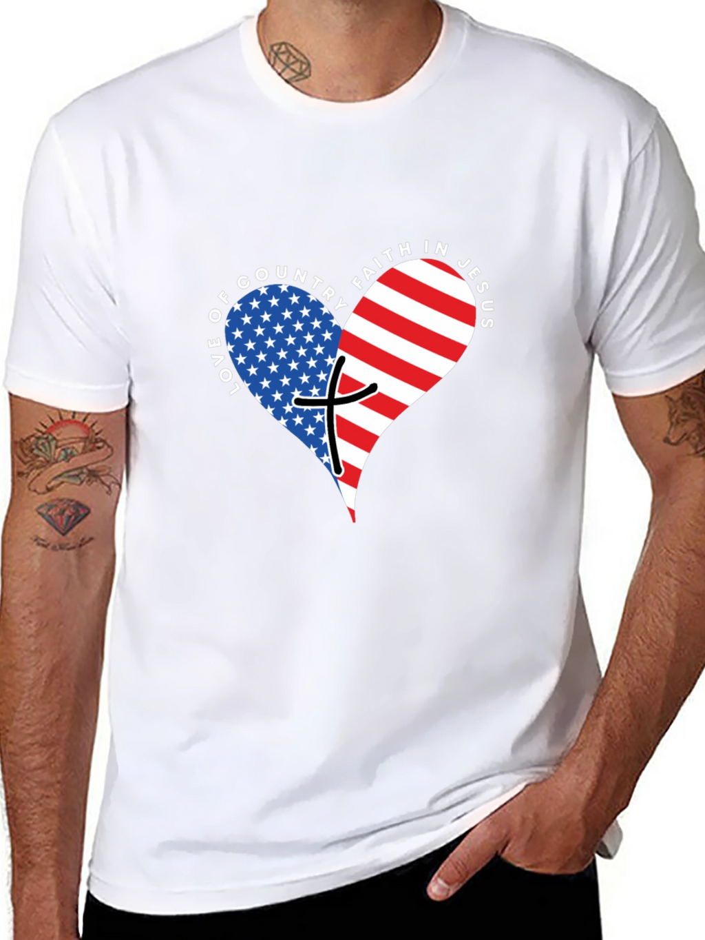 Love of Country Faith in Jesus T-Shirt