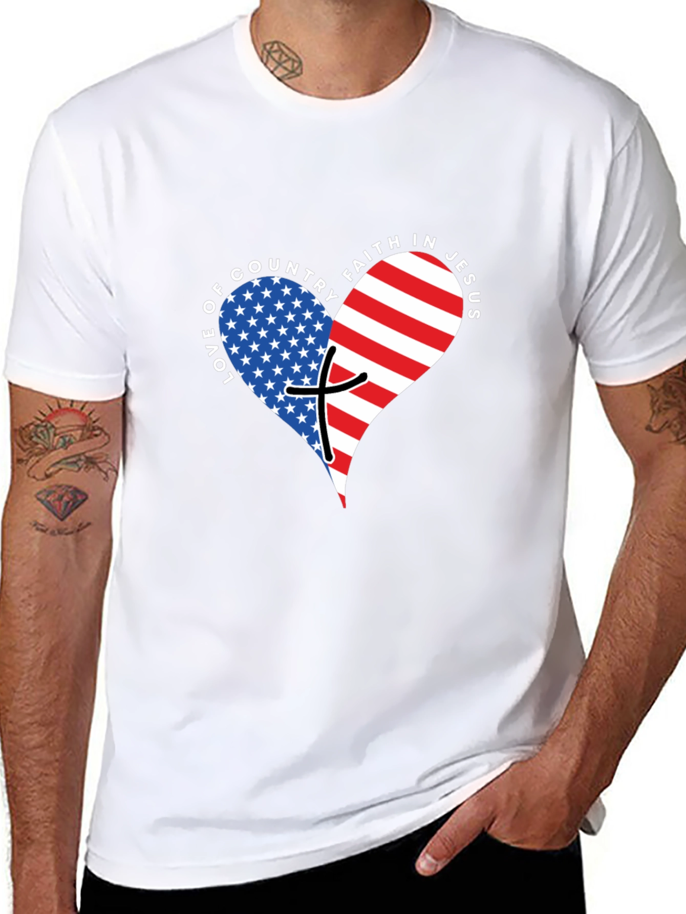 Love of Country Faith in Jesus T-Shirt