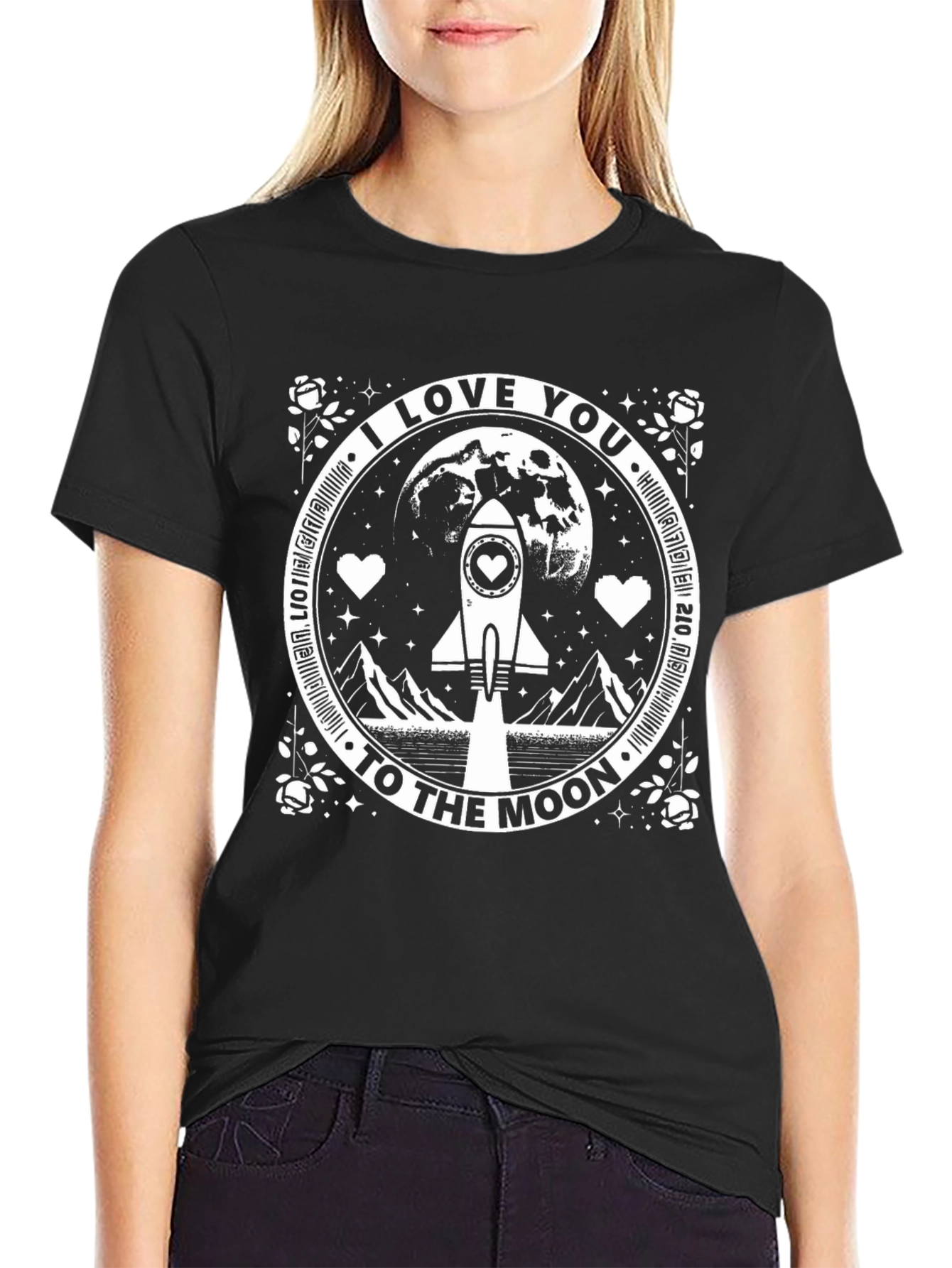 I Love You To The Moon Graphic Tee