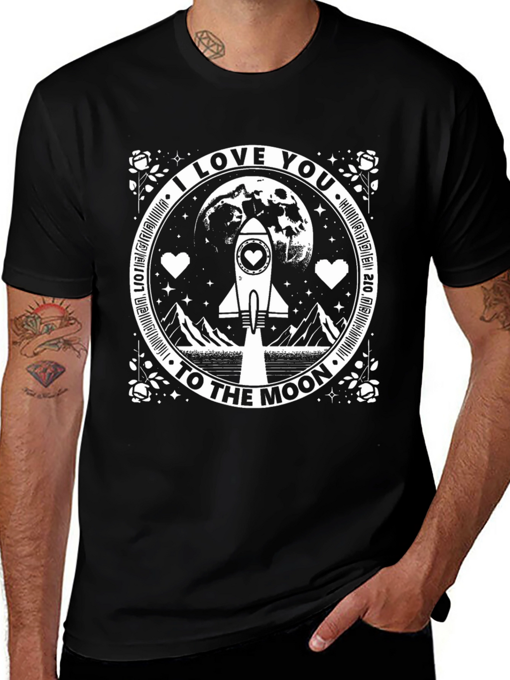 I Love You To The Moon Graphic Tee