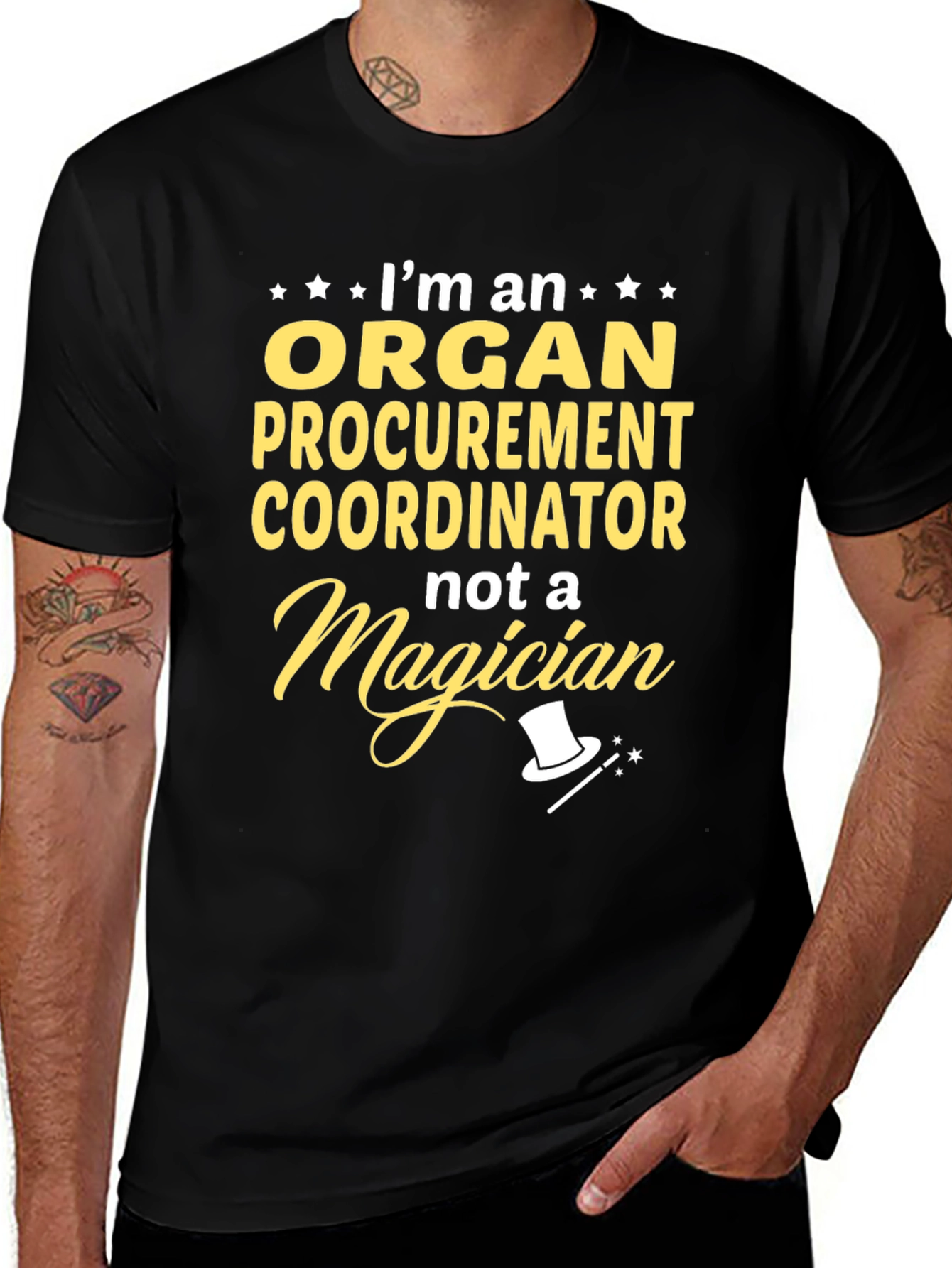 Organ Procurement Coordinator T-Shirt - Funny Magician Tee