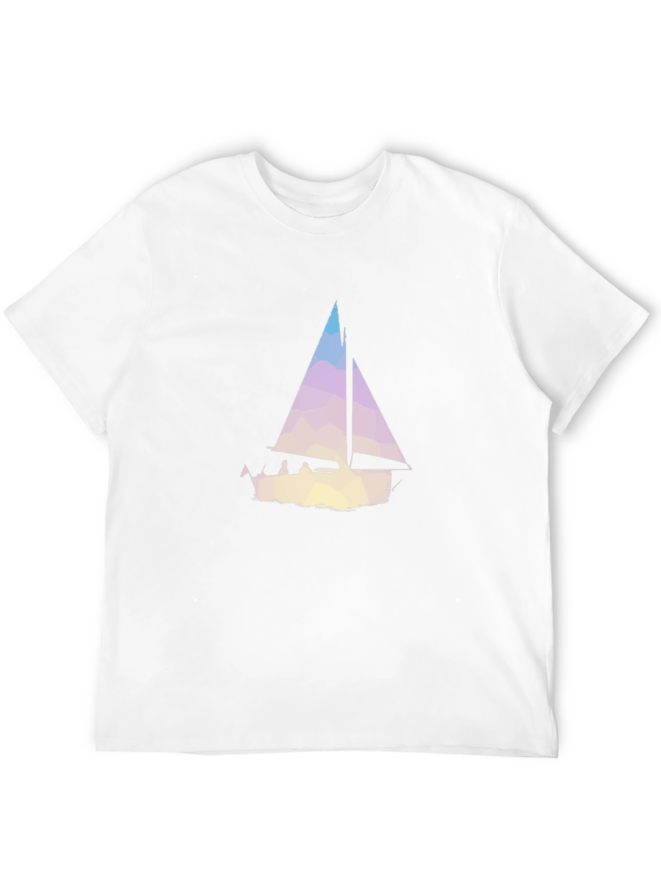 Geometric Sailboat Graphic Tee