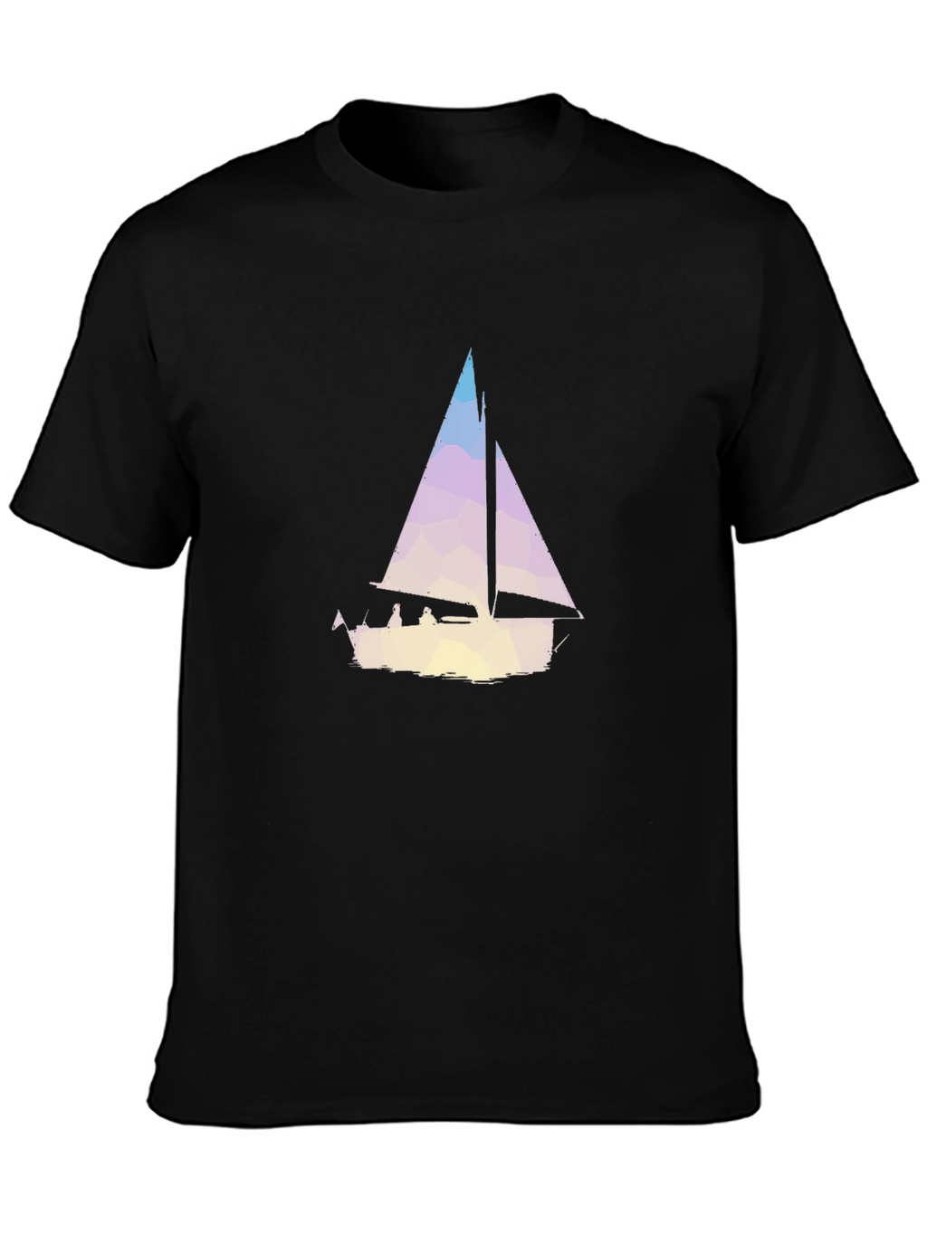 Geometric Sailboat Graphic Tee