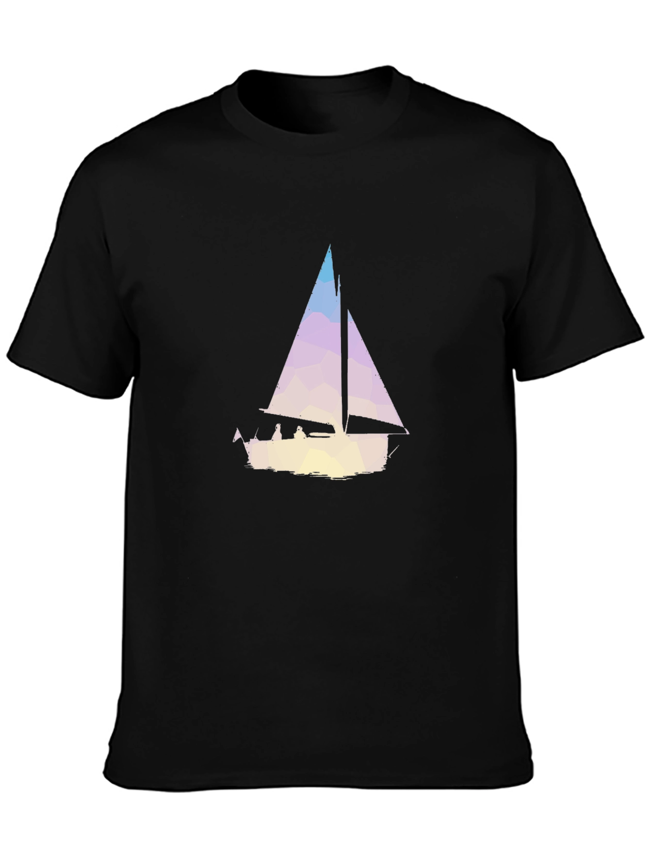 Geometric Sailboat Graphic Tee