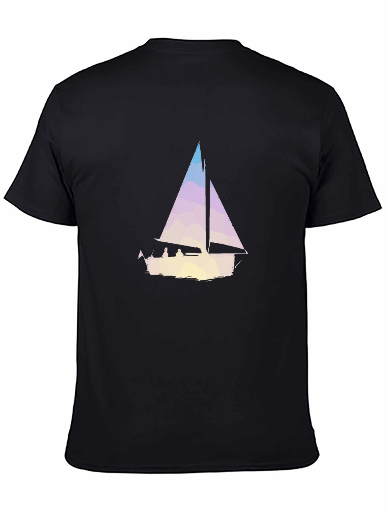 Geometric Sailboat Graphic Tee