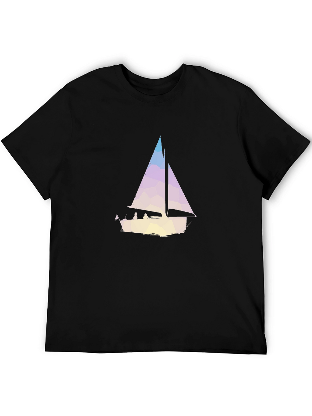 Geometric Sailboat Graphic Tee