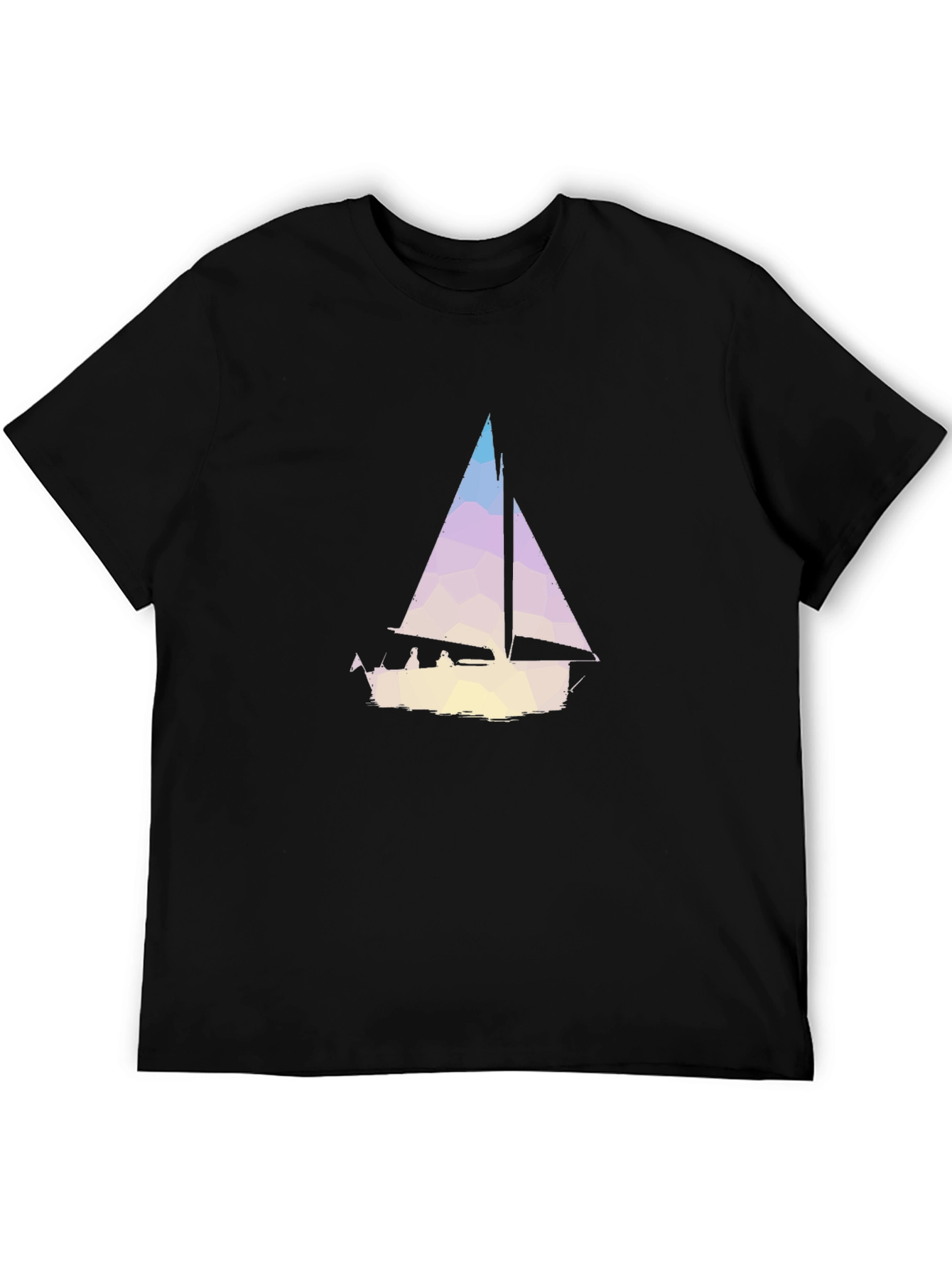 Geometric Sailboat Graphic Tee