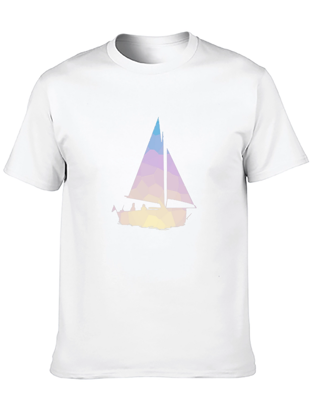 Geometric Sailboat Graphic Tee