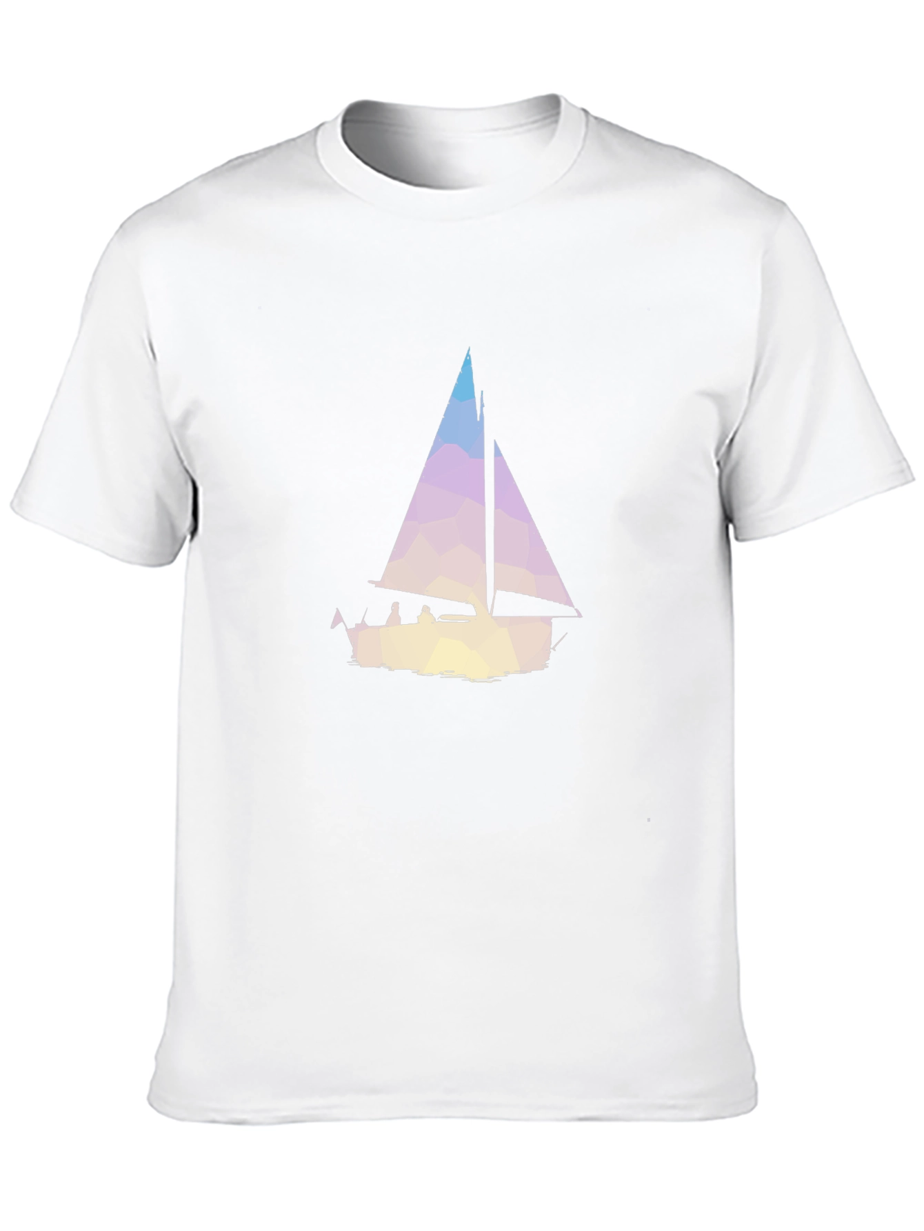Geometric Sailboat Graphic Tee